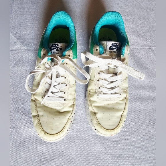 Nike Air Force 1 Womens Low Crater M2Z2 Move To Zero Dynamic Turquoise Size 6.5 - Picture 1 of 8